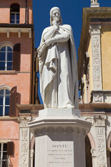 Statue of Dante Alighieri in Verona - 658645019