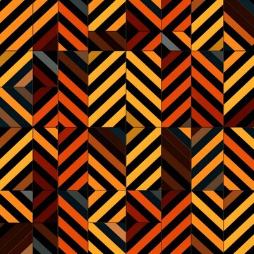 Beautiful amazing square continuous pattern image Generative AI © MiltonKumar