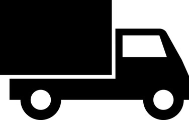 Delivery cargo truck icon