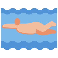 swim filled outline icon,linear,outline,graphic,illustration