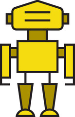 Robot Icon Illustration
