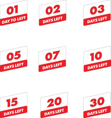 Vector time countdown timer banner template for promotional ad