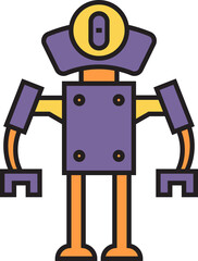 Cartoon Robot Icon
