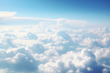 Fototapeta na wymiar Clouds as seen from the window of an airplane.