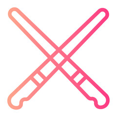 chopsticks gradient icon