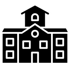 school glyph icon