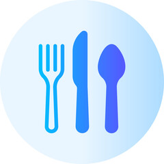 cutlery gradient icon