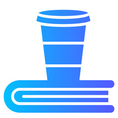 coffee cup gradient icon