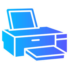 printer gradient icon