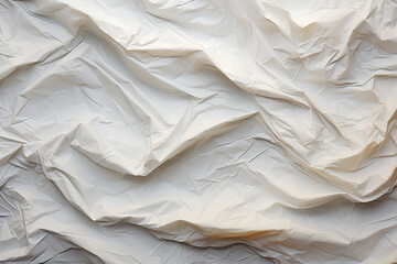 White crumpled paper texture