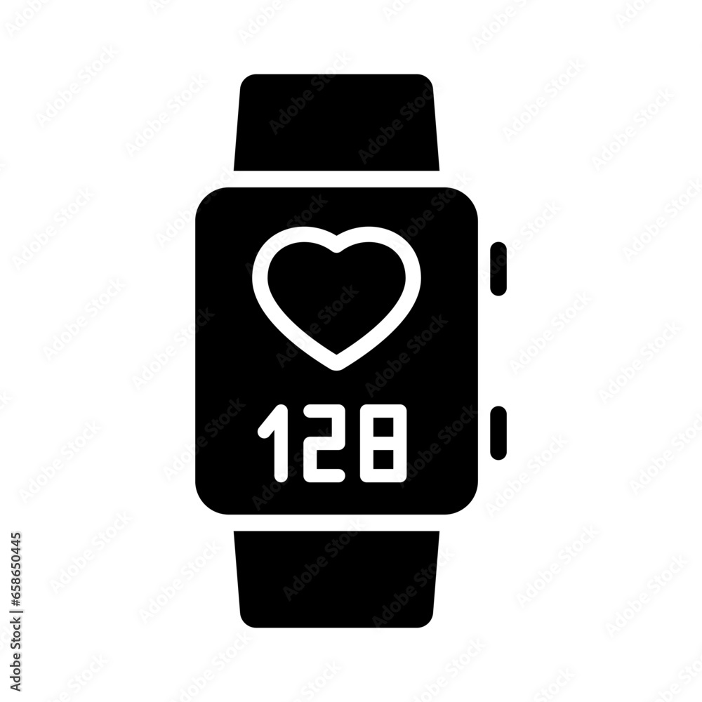 Poster smartwatch glyph vector icon isolated. smartwatch stock vector icon for web, mobile app and ui desig