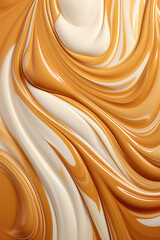 Caramel cream texture