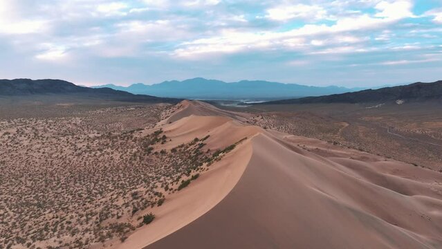 Aerial view of desert