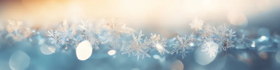 Rolgordijnen abstract background snowflakes  © sam richter