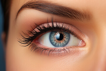 A woman in business, concentrating on implementing groundbreaking ideas. The concept of business, challenge, success, and achievement.