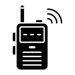 Walkie Talkie Glyph Icon