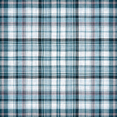 Minimalwinter blue tartan linen seamless pattern. All over print of unisex country cottage plain cotton plaid background.