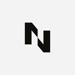 Letter N logo design inspiration vector template