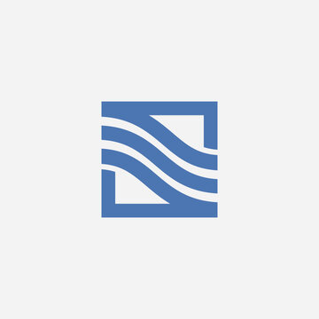 Air flow logo design illustration vector template