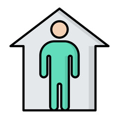 Home Colored Outline Icon