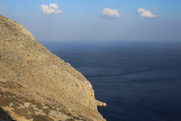 Fototapeta na wymiar The Big Blue at Amorgos, Greece