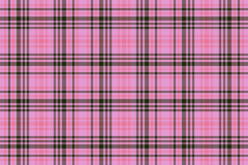 Seamless textile texture of check pattern background with a vector plaid tartan fabric.