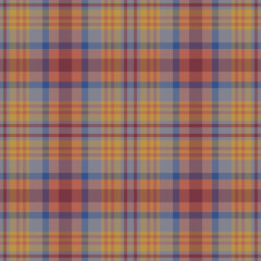 Fototapeta premium Plaid seamless pattern. Check fabric texture. Vector textile print.