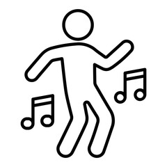 Baby Dance Outline Icon