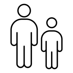 Father And Son Outline Icon