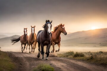 Fototapeta premium horse in the desert