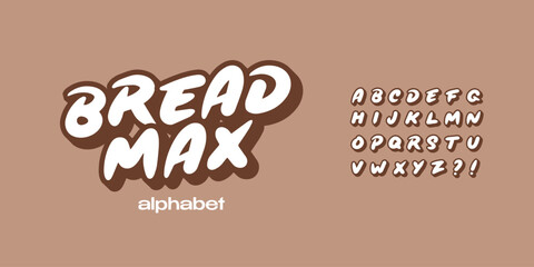 handwritten expressive street urban style alphabet in vector