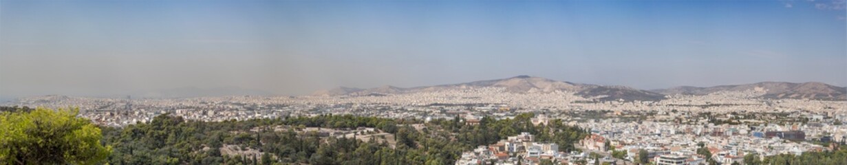 Fototapeta na wymiar Panorama of Athens