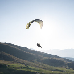 paraglider in the sky