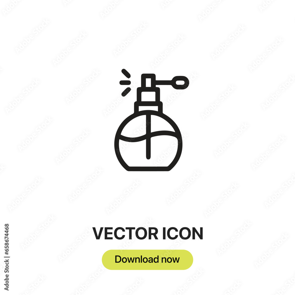 Poster Aroma icon vector. Linear-style sign for mobile concept and web design. Aroma symbol illustration. Pixel vector graphics - Vector.	
