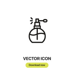 Aroma icon vector. Linear-style sign for mobile concept and web design. Aroma symbol illustration. Pixel vector graphics - Vector.	