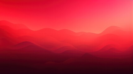 Mountain Concept Background in Red