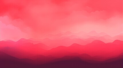 Mountain Concept Background in Red