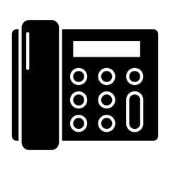 Telephone Glyph Icon