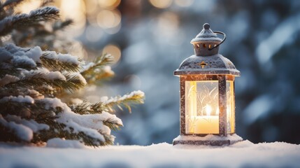 Lamp in the Winter