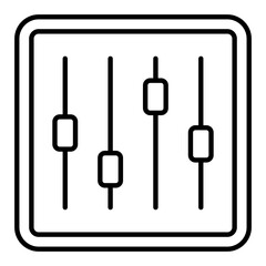 Equalizer Outline Icon