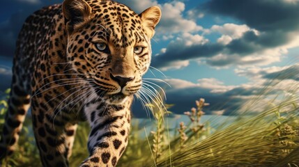 Naklejka premium Cheetah in Wild Nature