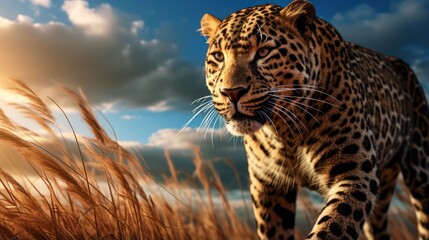 Cheetah in Wild Nature