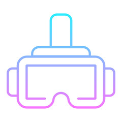 Obraz premium VR Glasess Gradient Icon