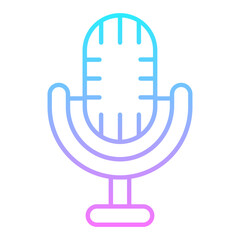 Microphone Gradient Icon