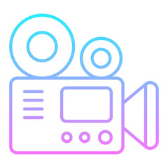 Video Camera Gradient Icon