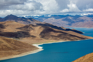 Beatiful lake in Tibet,  Yamdrok Yongcuo Lake Tibet, China