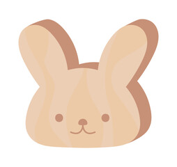 blocks wooden toy bunny
