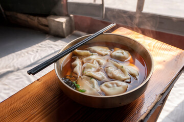 Delicious sea urchin dumplings