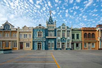 Obraz premium Beautiful Fairy Tale Town
