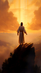 Jesus on Mountain 